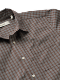 forét Maple Poplin Regular Fit Check Shirt, Brown/Khaki
