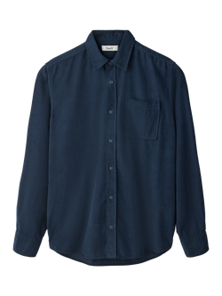 forét River Corduroy Regular Fit Shirt, Navy, Navy