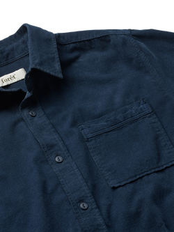 forét River Corduroy Regular Fit Shirt, Navy - view 2, Navy