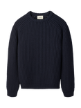 forét Trip Chunky Rib Knit Jumper, Navy