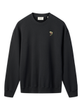 forét Fish Embroidered Cotton Sweatshirt, Black