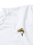 forét Cotton Regular Fit Short Sleeve Fish Embroidered T-Shirt, White