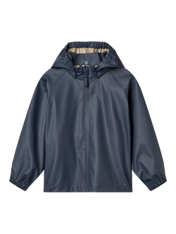WHEAT Kids' Rainwear Waterproof Jacket, Ink