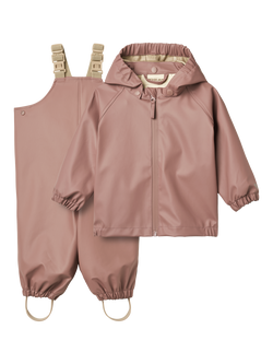 WHEAT Baby Charlie Rainwear Set, Dusty Lilac