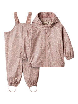 WHEAT Baby Charlie Rainwear Set, Powder/Multi, Powder/Multi