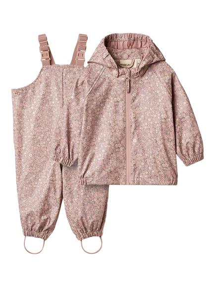WHEAT Baby Charlie Rainwear Set, Powder/Multi, Powder/Multi