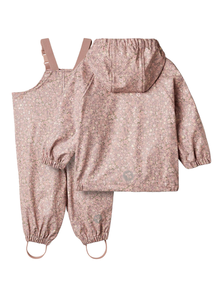 WHEAT Baby Charlie Rainwear Set, Powder/Multi - view 2, Powder/Multi