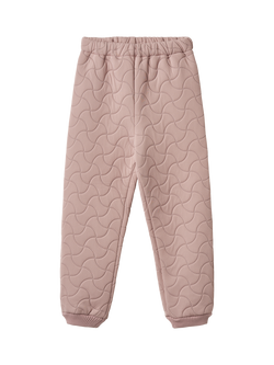 WHEAT Kids' Alex Quilted Water Repellent Trousers, Warm Rose