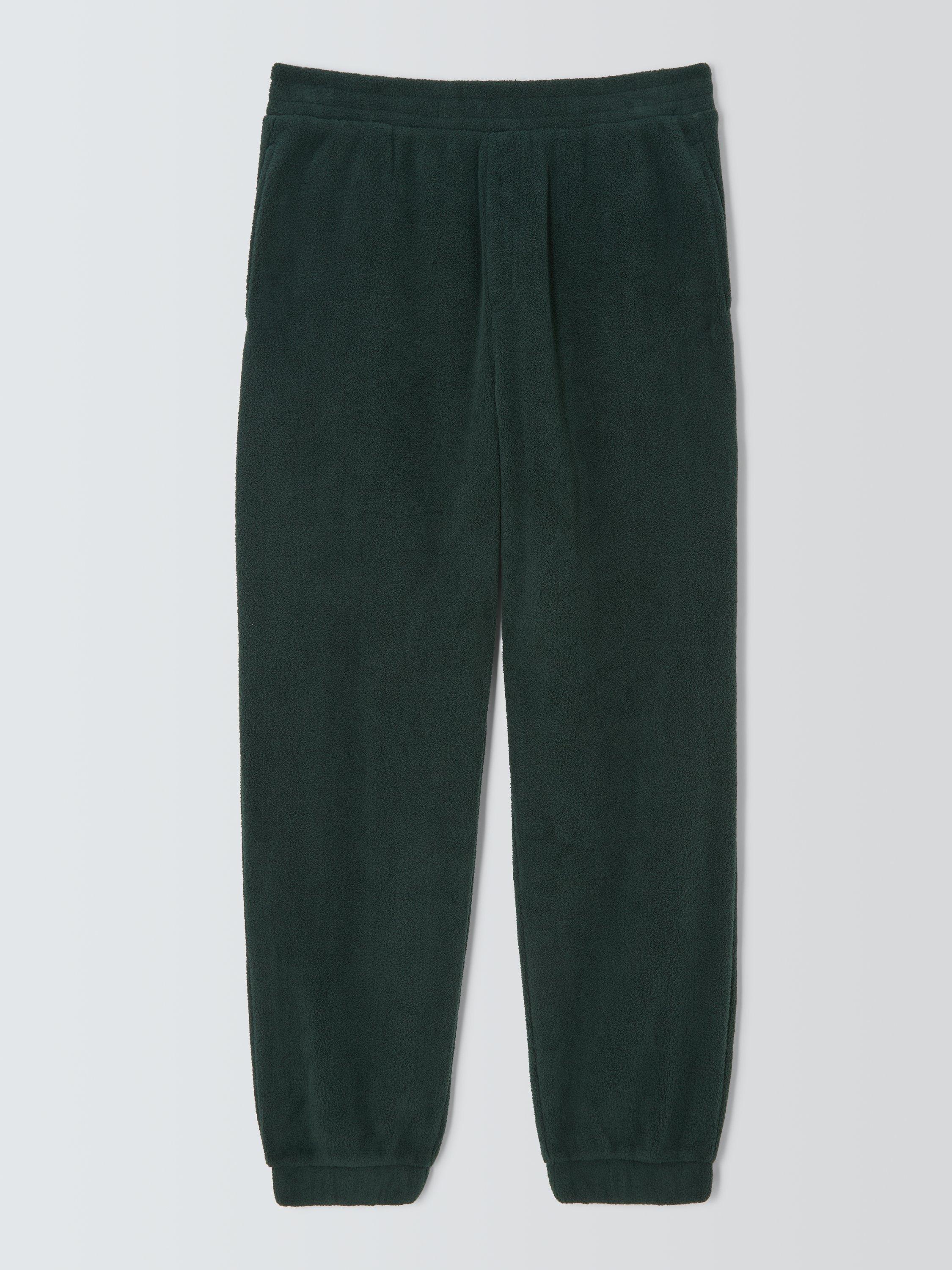 Product image 4 of 6, which shows John Lewis Fleece Lounge Pants, Mid Green, L