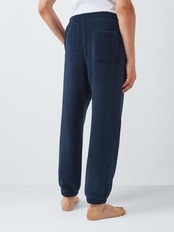 John Lewis Fleece Lounge Pants, Navy - view 2, Blue Navy