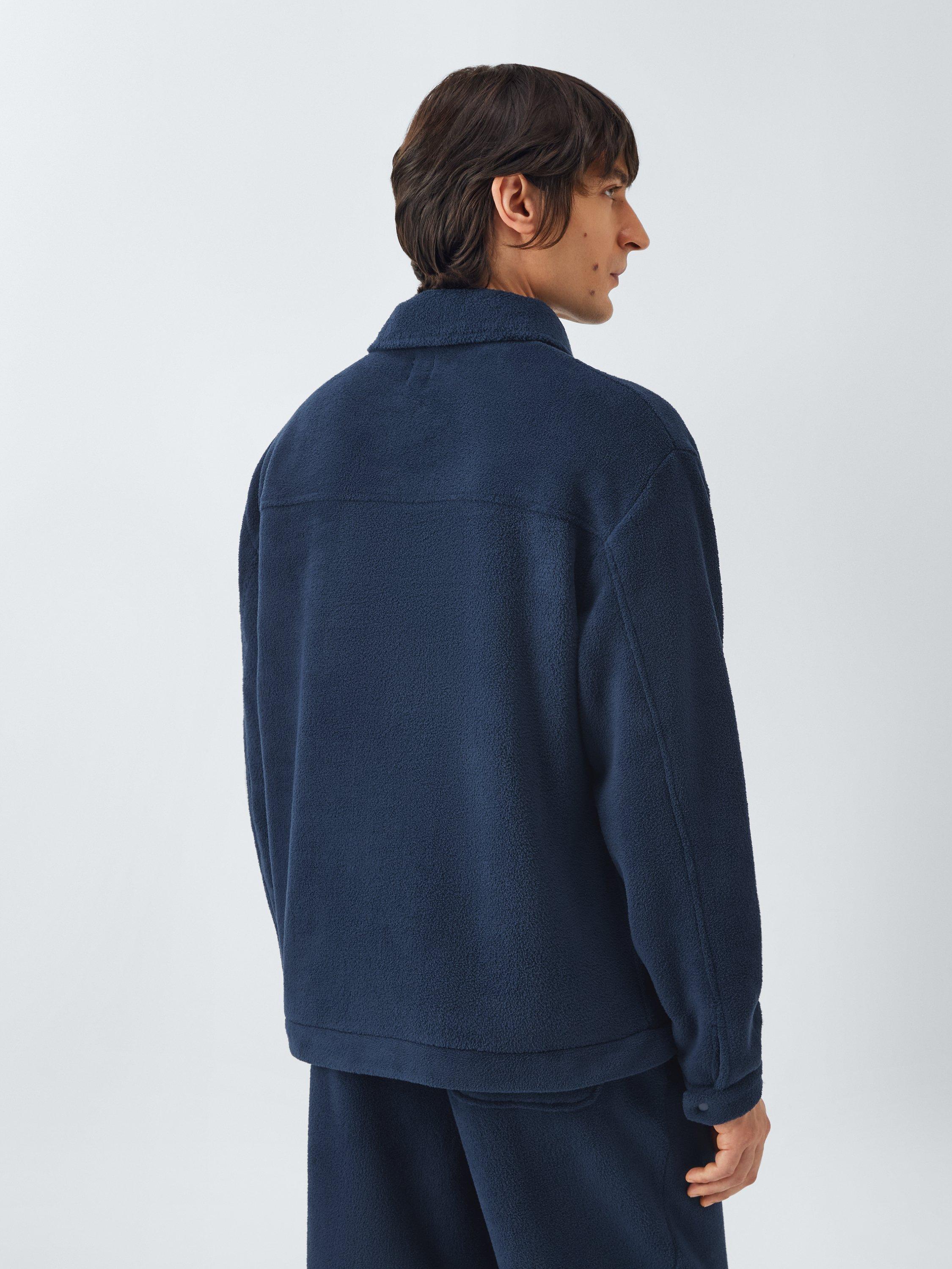Product image 2 of 6, which shows John Lewis Fleece Lounge Top, Navy, S
