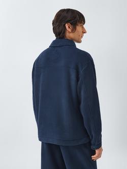 John Lewis Fleece Lounge Top, Navy - view 2, Blue Navy
