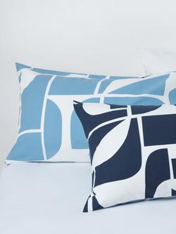 John Lewis Assemble Reversible Duvet Cover Set - view 2, Blue