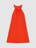 Reiss Kids' Erika Whipstitch Sleeveless Dress, Red