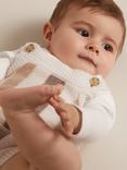 Reiss Baby Cyra Stripe Knit Romper & Long Sleeve Top Set, Neutral