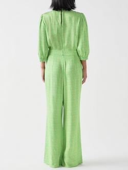 L.K.Bennett Naomi Petite Abstract Jumpsuit, Green - view 2, Green
