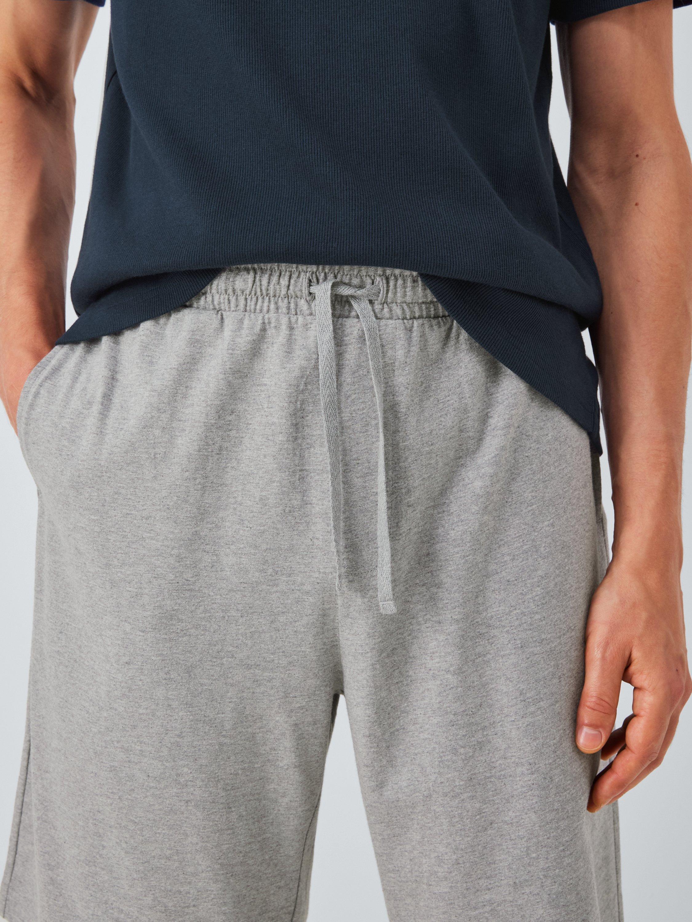 Product image 6 of 6, which shows John Lewis Waffle Jersey Short Pyjama Set, Blue Navy, S