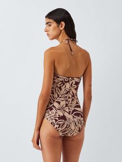 John Lewis Mali Floral Ruched Swimsuit, Multi - view 2, Multi