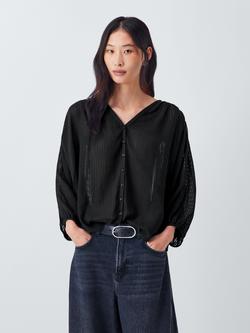 AND/OR Katya Stripe Shirt, Black, Black