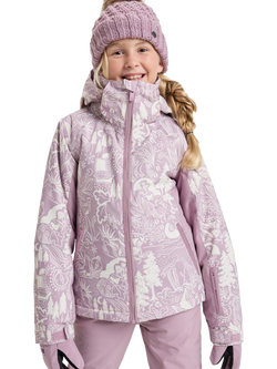 Roxy Kids' Free Jet Snow Jacket, Discreet Mauve, Discreet Mauve