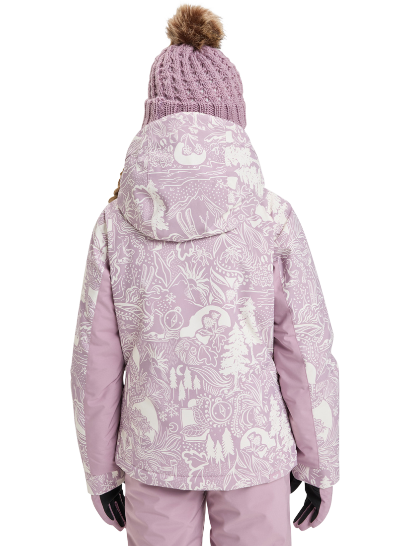 Product image 2 of 5, which shows Roxy Kids' Free Jet Snow Jacket, Discreet Mauve, 8 years