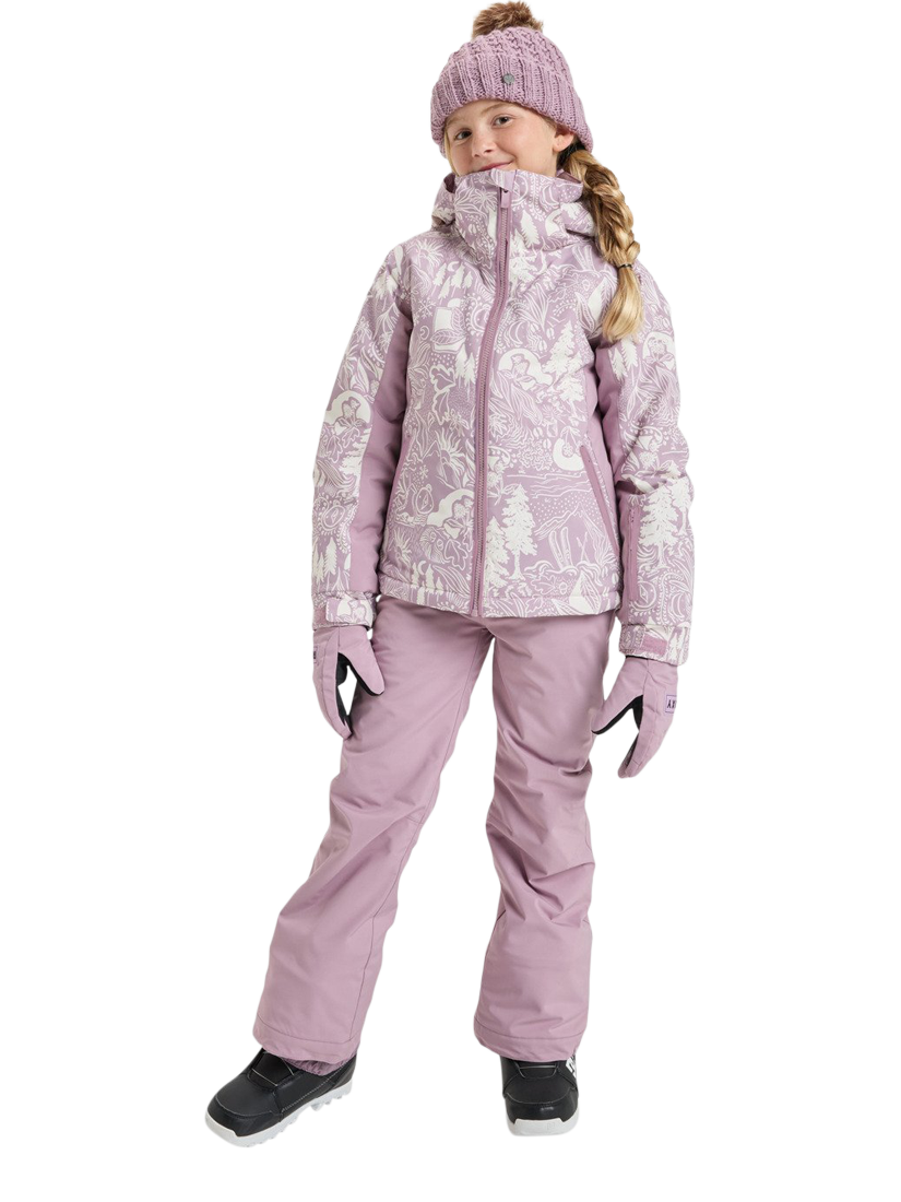 Product image 3 of 5, which shows Roxy Kids' Free Jet Snow Jacket, Discreet Mauve, 8 years