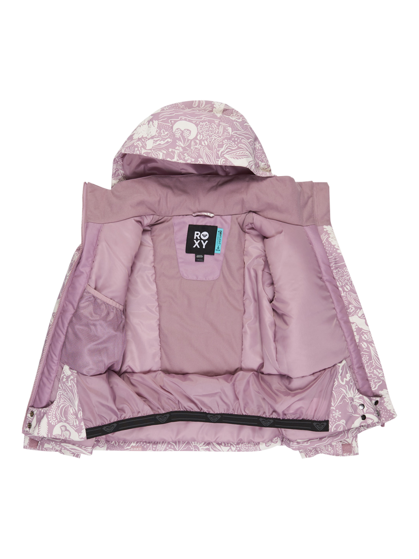 Product image 5 of 5, which shows Roxy Kids' Free Jet Snow Jacket, Discreet Mauve, 8 years