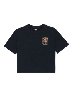 Roxy Kids' Cotton Short Sleeved Graphic T-Shirt, Anthracite, Anthracite