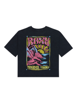 Roxy Kids' Cotton Short Sleeved Graphic T-Shirt, Anthracite - view 2, Anthracite