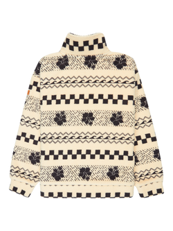 Roxy Kids' High Zip Neck Long Sleeved Fleece, Parchment - view 2, Parchment