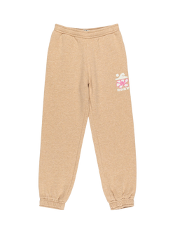 Roxy Kids' Surf Cotton Blend Jogging Bottoms, Bros Heather, Bros Heather