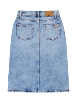 Roxy Kids' Denim Mid Rise Midi Skirt, Beau Blue - view 2, Beau Blue