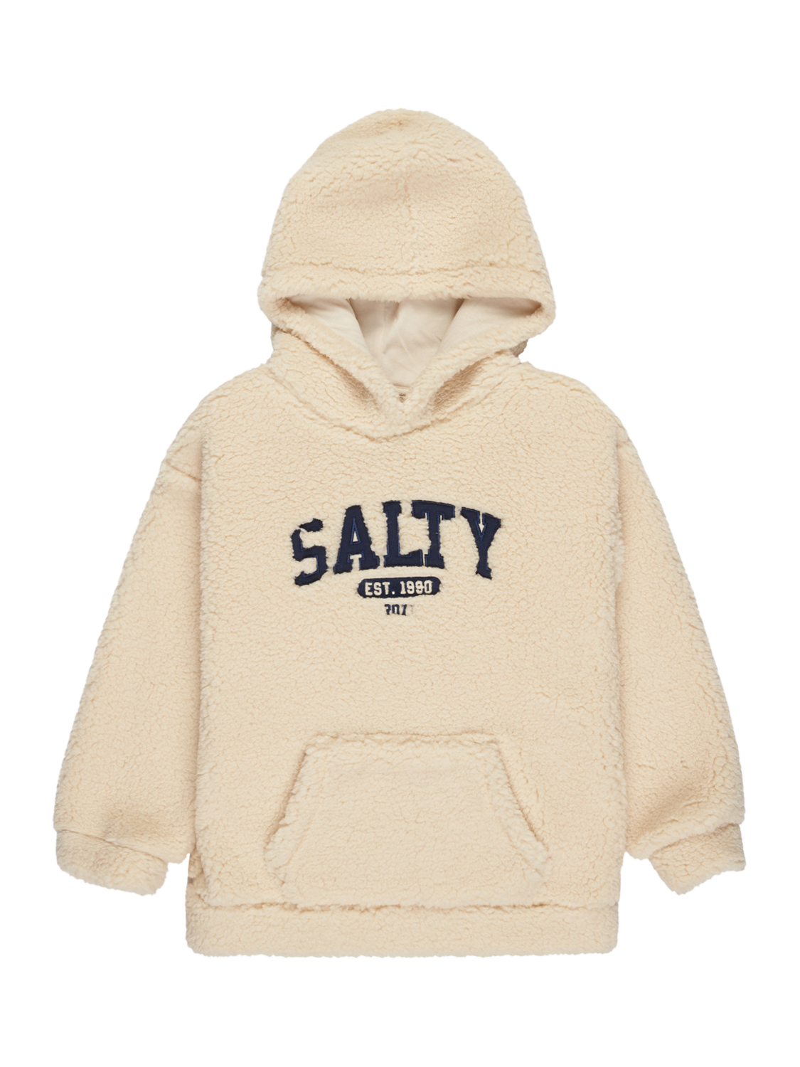 Roxy Kids' Relaxed Hooded Fleece, Parchment