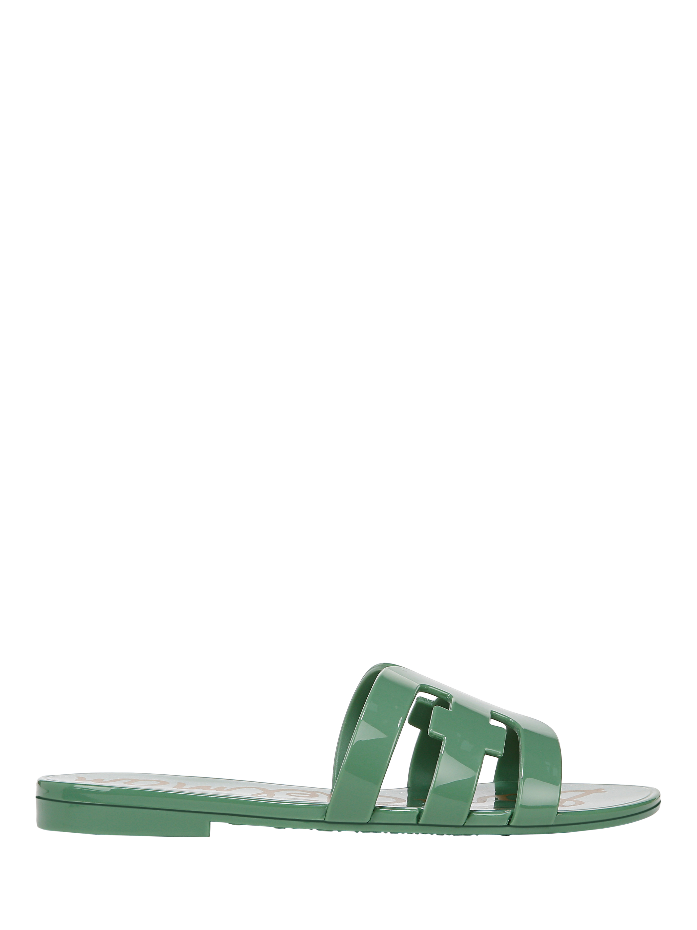 Product image 1 of 6, which shows Sam Edelman Bay Jelly Slider Sandals, Green Garden, 3