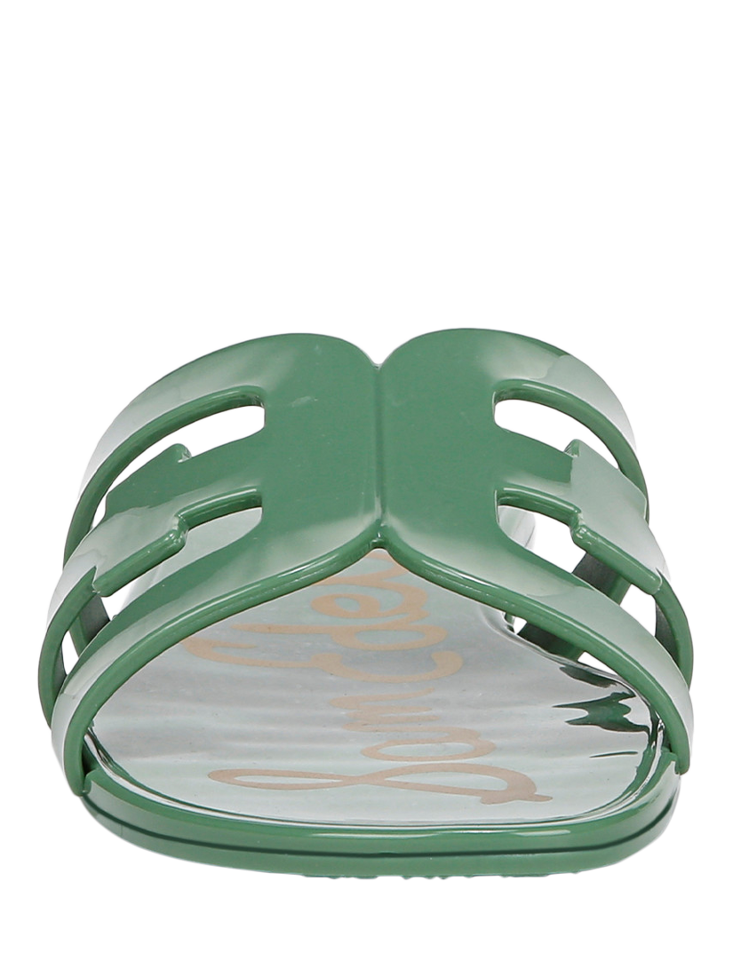 Product image 4 of 6, which shows Sam Edelman Bay Jelly Slider Sandals, Green Garden, 3