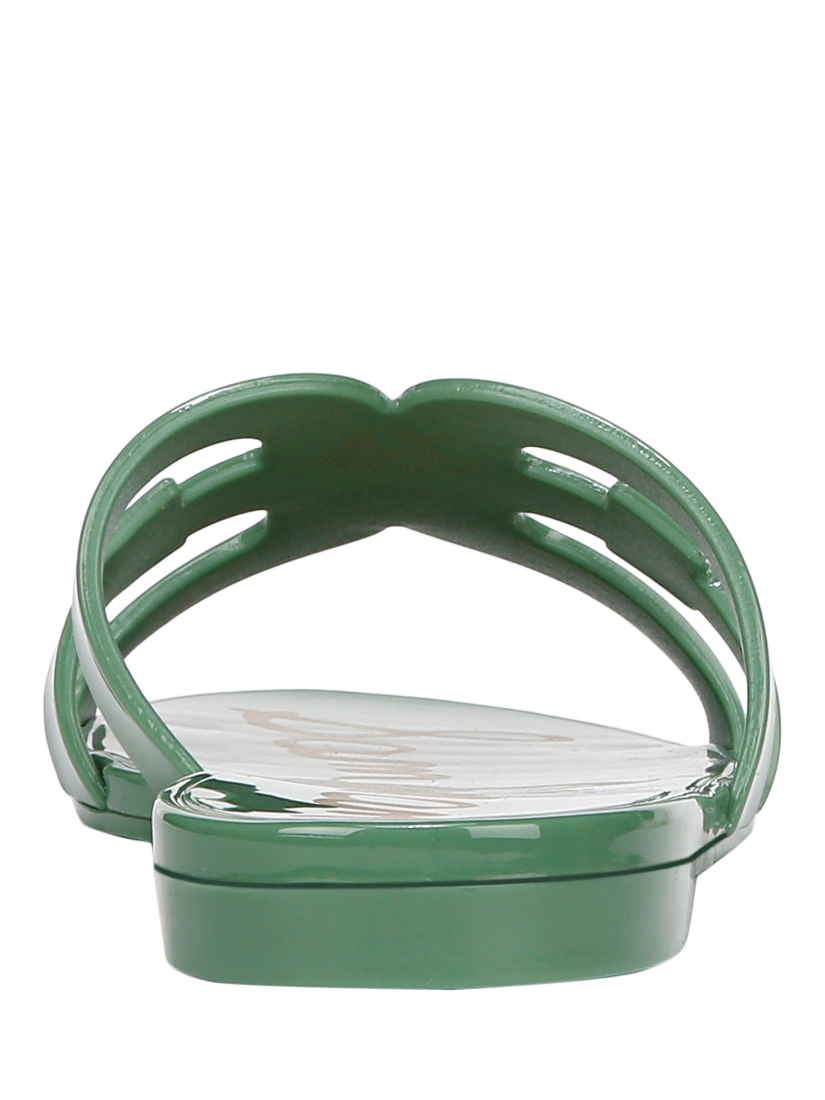 Product image 5 of 6, which shows Sam Edelman Bay Jelly Slider Sandals, Green Garden, 3