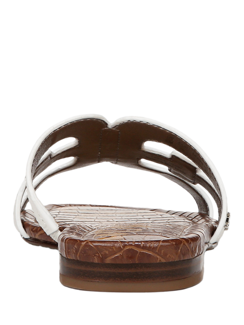 Product image 5 of 5, which shows Sam Edelman Bay Leather Sliders, White, 3