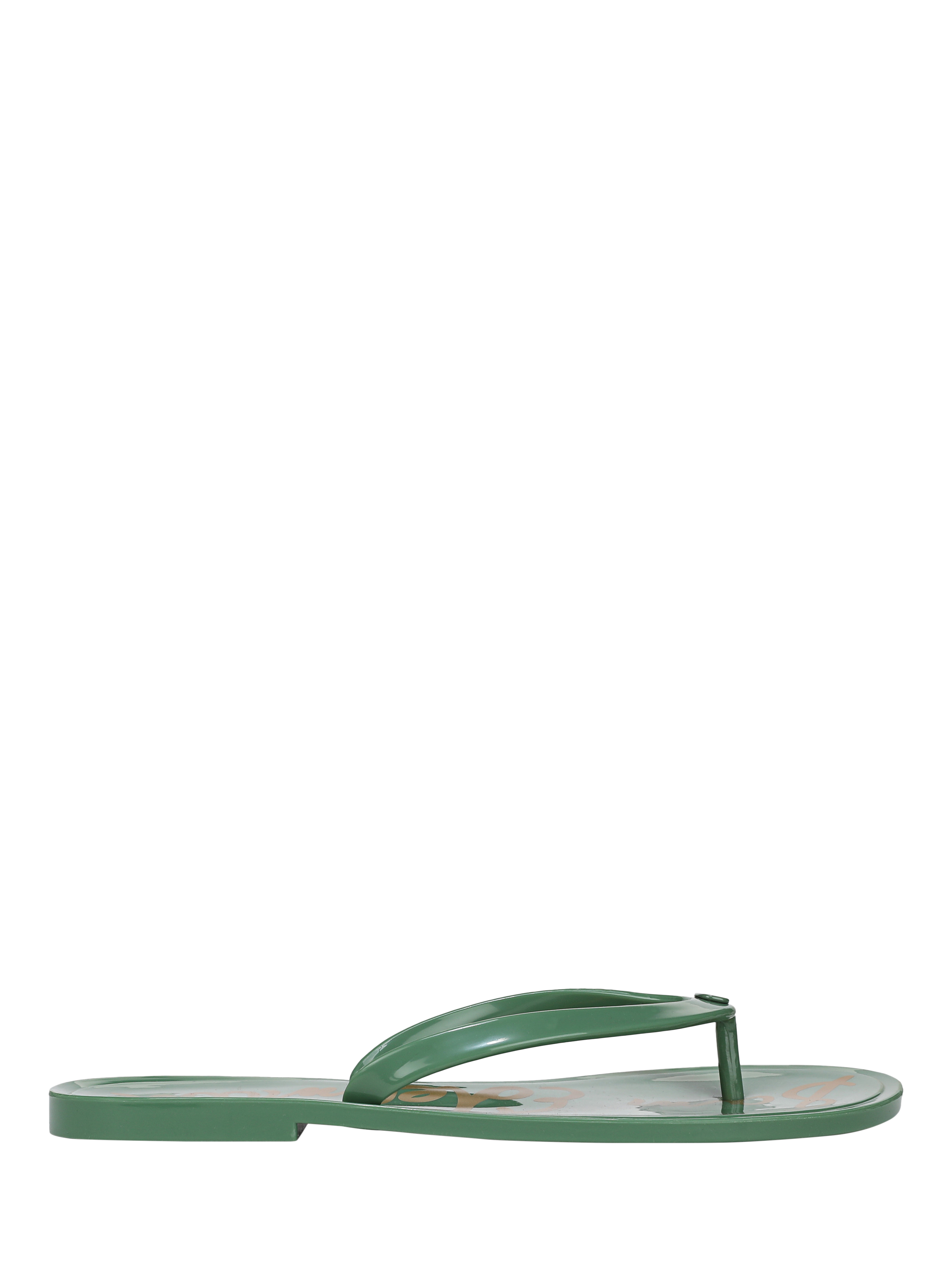 Product image 1 of 6, which shows Sam Edelman Dean Jelly Toe Post Sandals, Green Garden, 3