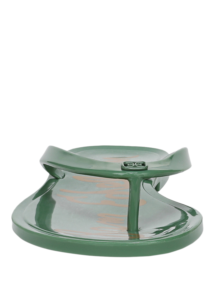 Product image 2 of 6, which shows Sam Edelman Dean Jelly Toe Post Sandals, Green Garden, 3