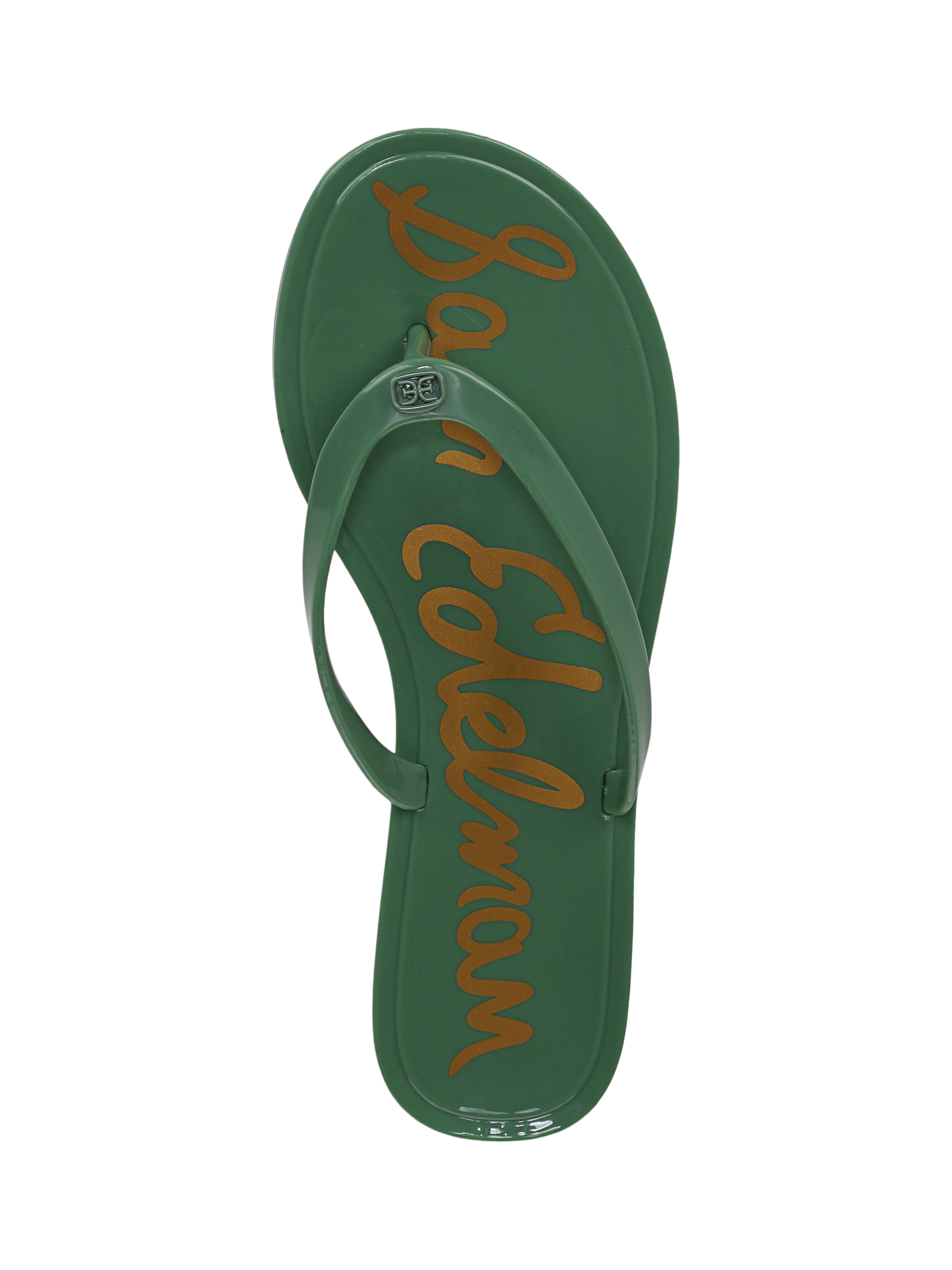 Product image 5 of 6, which shows Sam Edelman Dean Jelly Toe Post Sandals, Green Garden, 3