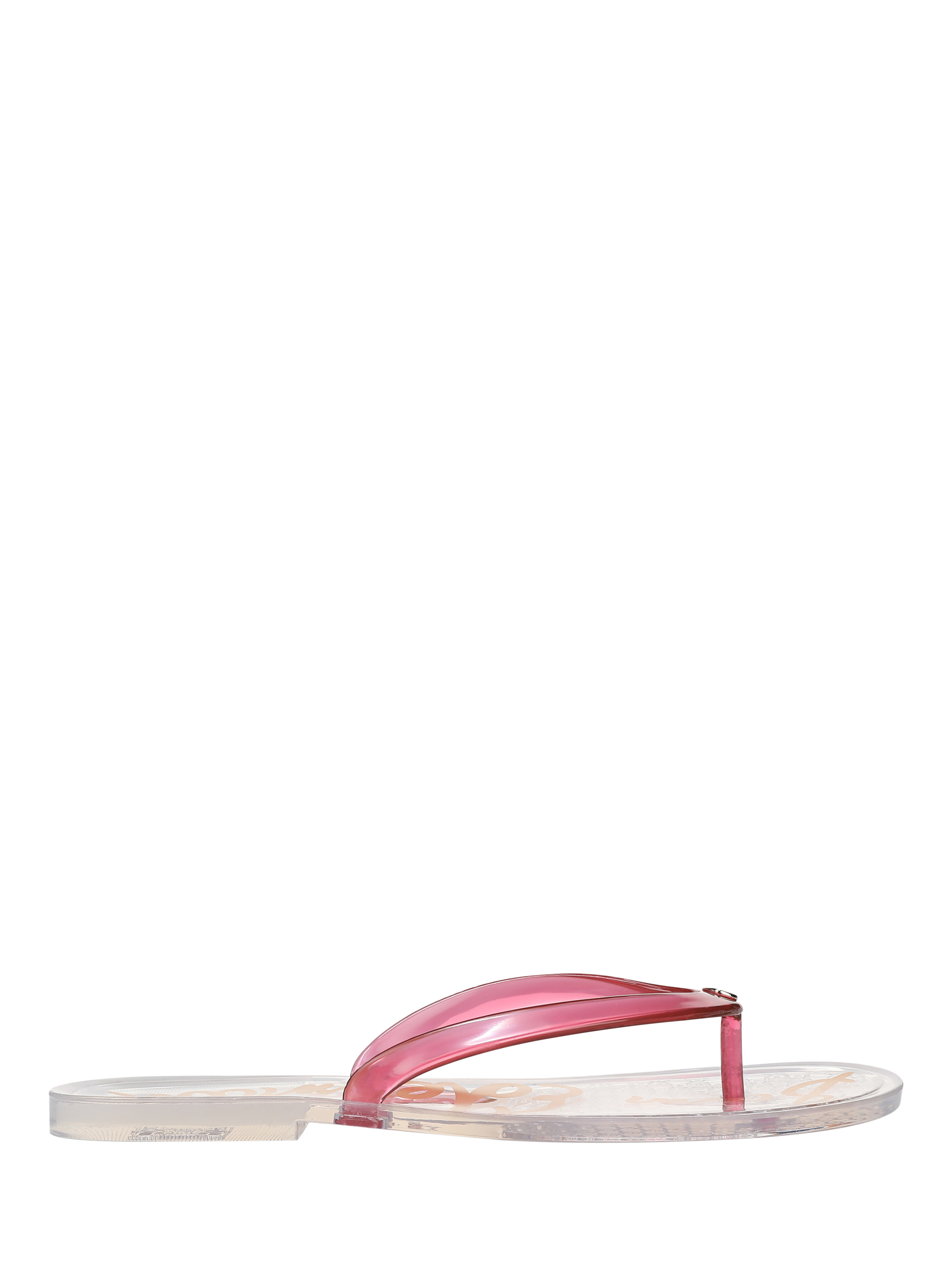 Product image 1 of 6, which shows Sam Edelman Dean Jelly Toe Post Sandals, Pink, 3