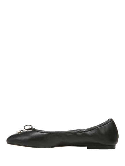 Sam Edelman Felicia Leather Ballerina Pumps, Black - view 2, Black