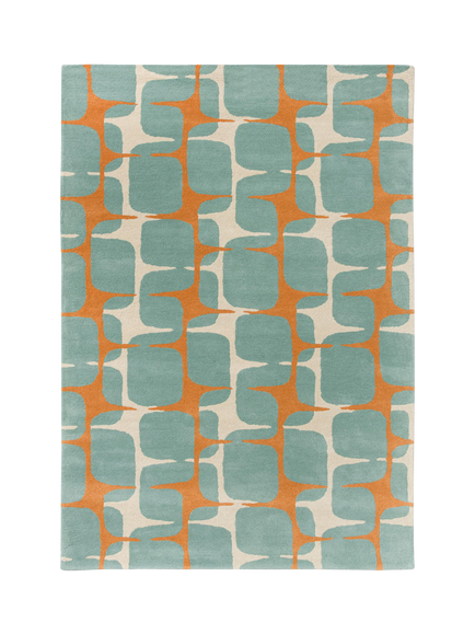 Scion Going Lokho Pure Wool Rug, Sky