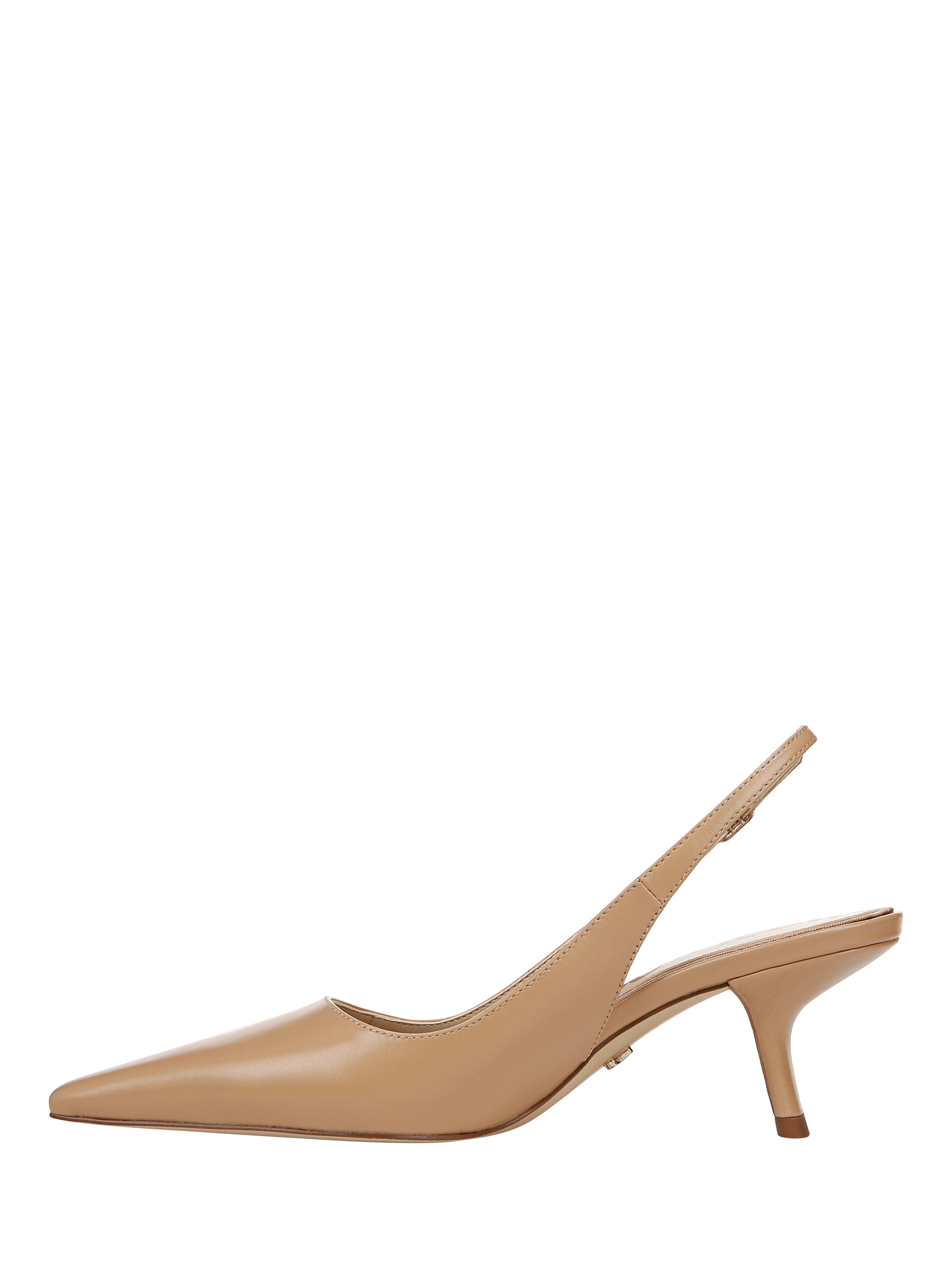 Product image 2 of 6, which shows Sam Edelman Bianka Kitten Heel Slingback Court Shoes, French Sand, 3