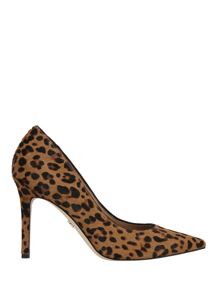 Sam Edelman Hazel Leather Stiletto Heel Court Shoes, Brown/Multi, Brown/Multi