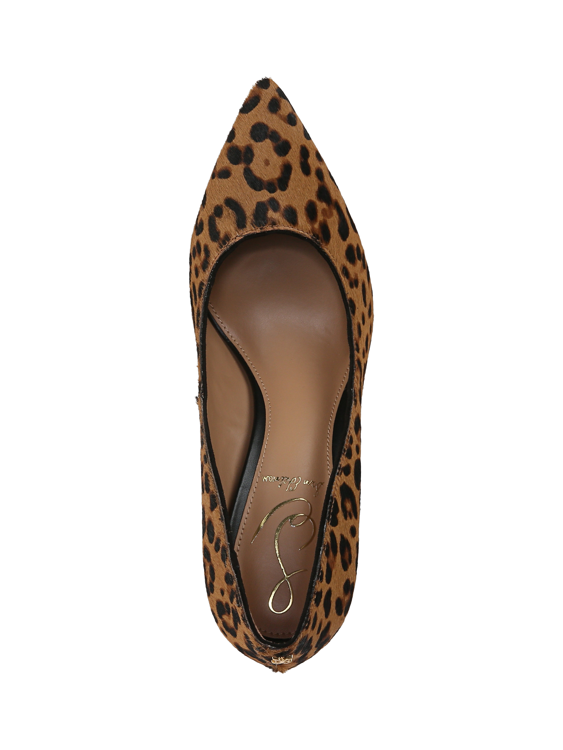 Product image 5 of 6, which shows Sam Edelman Hazel Leather Stiletto Heel Court Shoes, Brown/Multi, 3