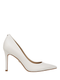 Sam Edelman Hazel Leather Stiletto Heel Court Shoes, Bright White