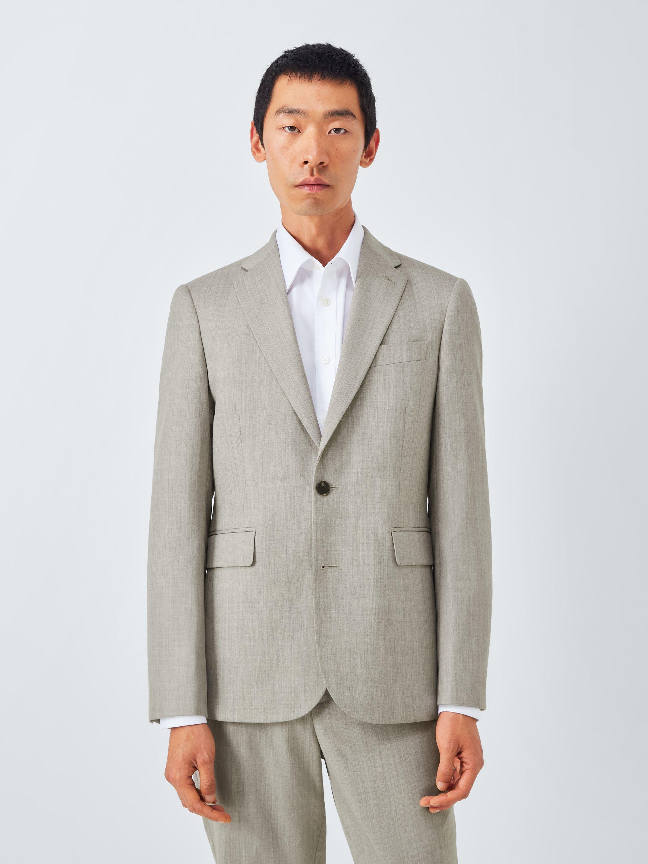 Product image 1 of 7, which shows John Lewis Washable Regular Fit Notch Lapel Suit Jacket, Neutral, 36R