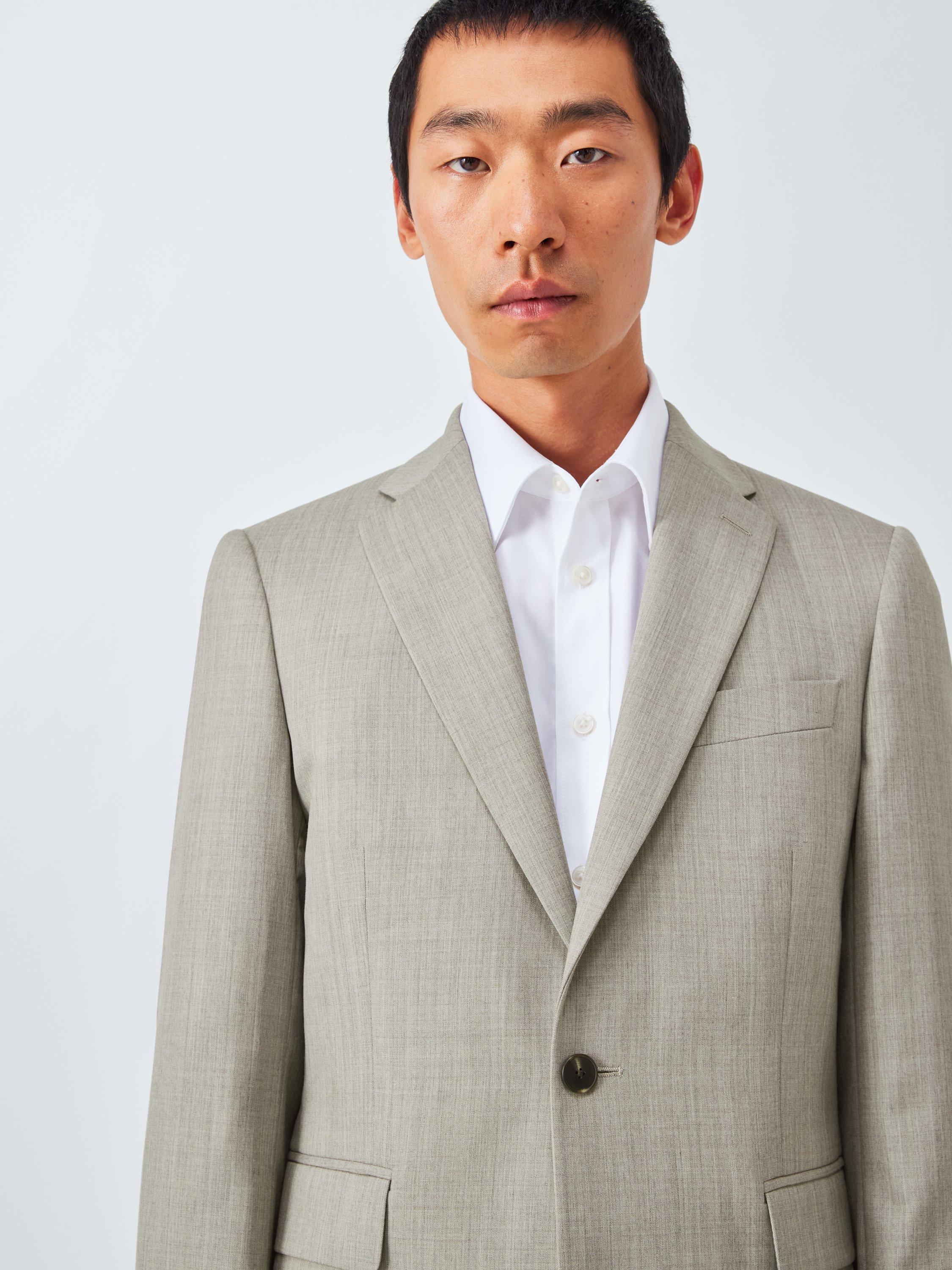 Product image 5 of 7, which shows John Lewis Washable Regular Fit Notch Lapel Suit Jacket, Neutral, 36R