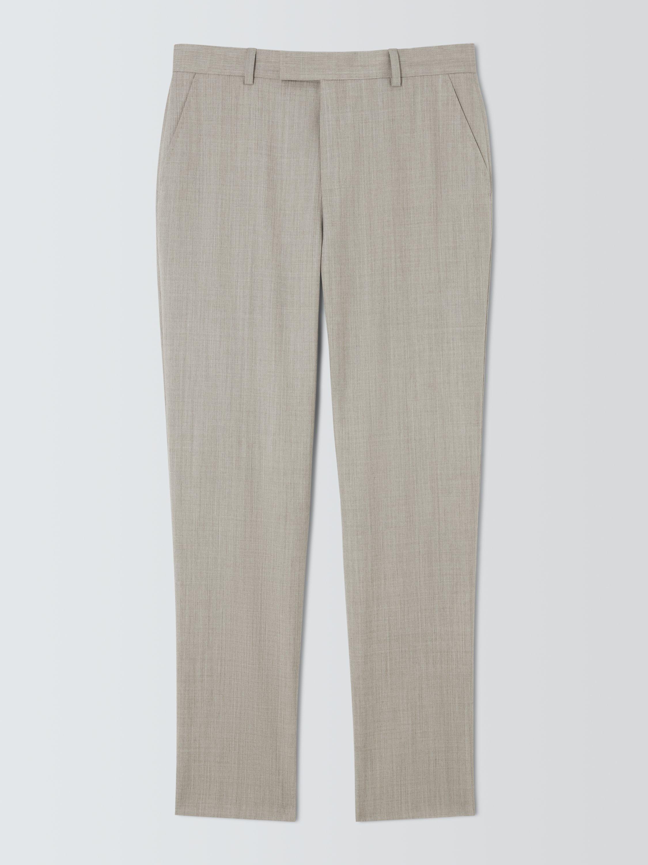 Product image 4 of 7, which shows John Lewis Washable Wool Blend Regular Fit Suit Trousers, Neutral, 36S